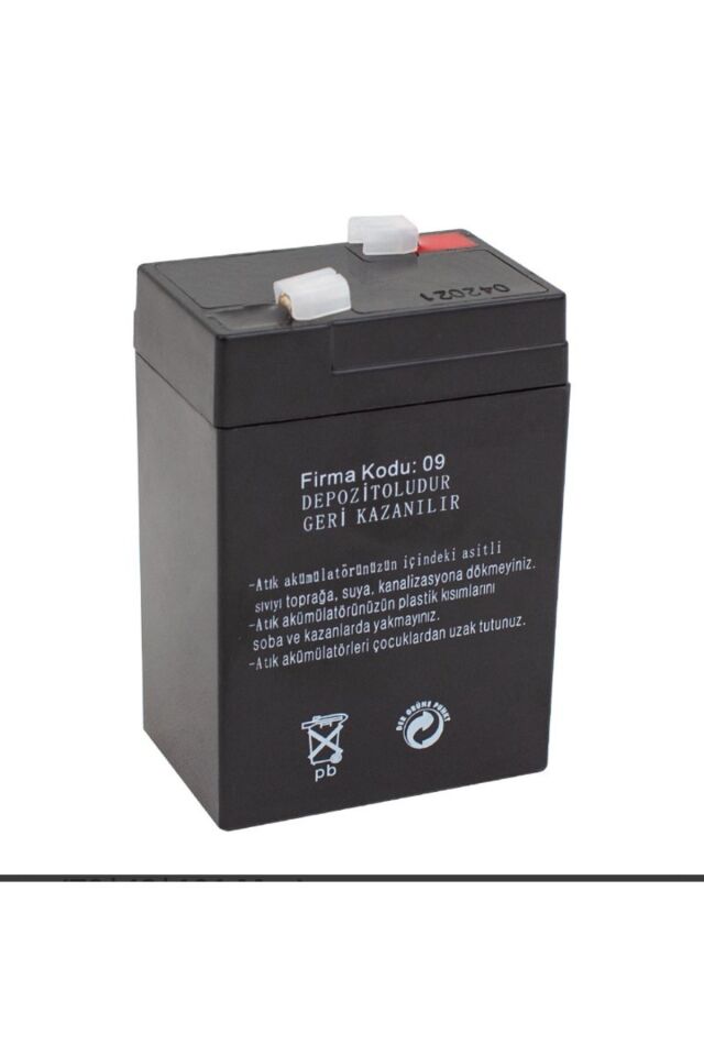 6 Volt 4 Amper Akü ( 6 V 4 Ah ) Kuru Akü Oyuncak Araba- Işıldak