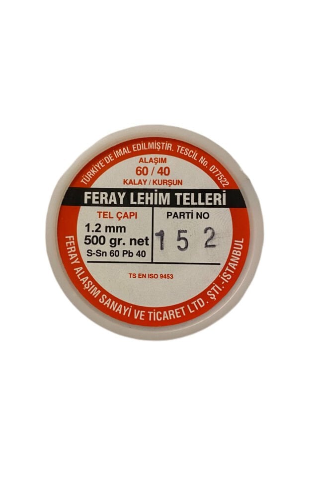 Feray Lehim Teli Feray 1.2 mm  500 Gr. 60/40 Kalay Kurşun Kaliteli