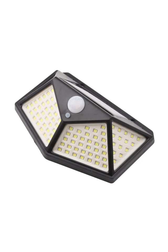 Solar Güneş Enerjili Bahçe Lambası 100 Beyaz Led Bahçe Aplik Bahçe Lambası Bahçe Aydınlatma