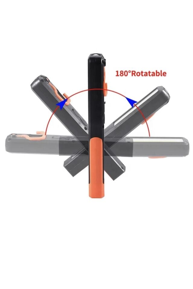 Kamp Feneri Usb Şarjlı Beyaz Renk Mıknatıslı Kancalı