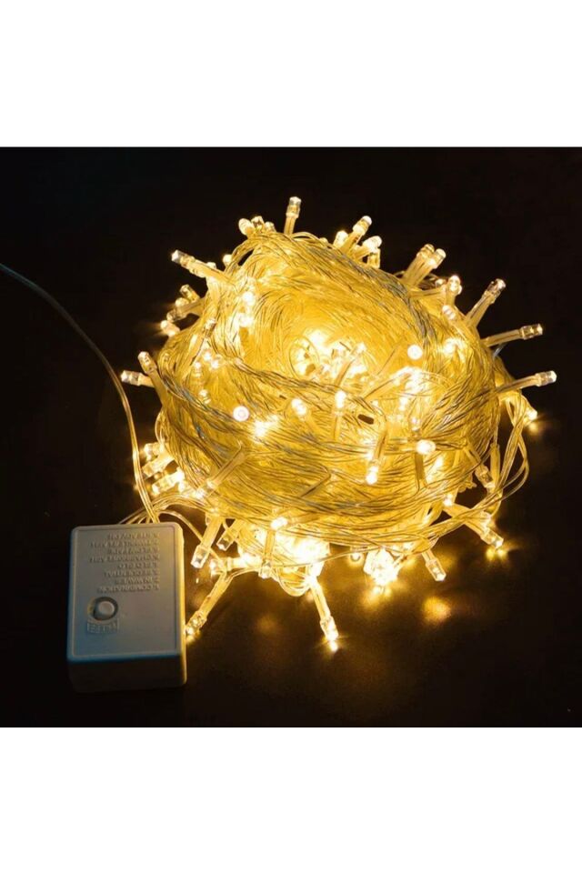 100 Led Dekoratif Günışığı Ip Led 8 Modlu Yılbaşı Ağacı Süsü Ortam Aydınlatma 220v 100 Led Gün Işığı