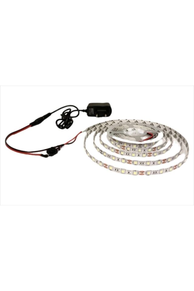 Mutfak Dolabı Için 3 Mt Gün Işığı 12v Adaptörlü Tak Çalıştır Şerit Led