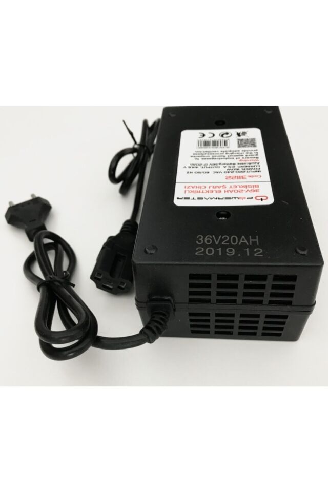 36v 20a Elektrikli Bisiklet Şarj Adaptörü Cihazı 36 Volt 20 Amper Şarj Adaptörü