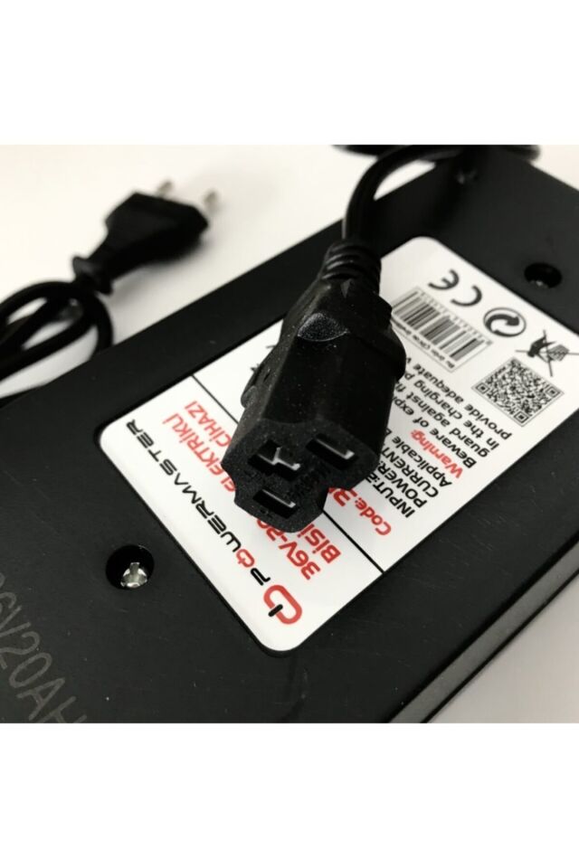 36v 20a Elektrikli Bisiklet Şarj Adaptörü Cihazı 36 Volt 20 Amper Şarj Adaptörü
