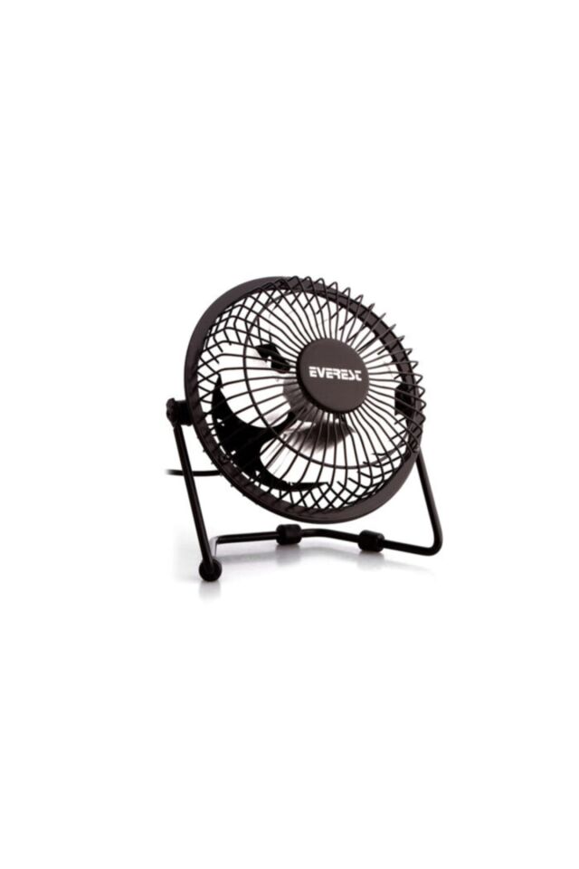 Fan Usb Masaüstü Metal 360° Ayarlanabilir Ultra Sessiz Siyah Fan Efn-482