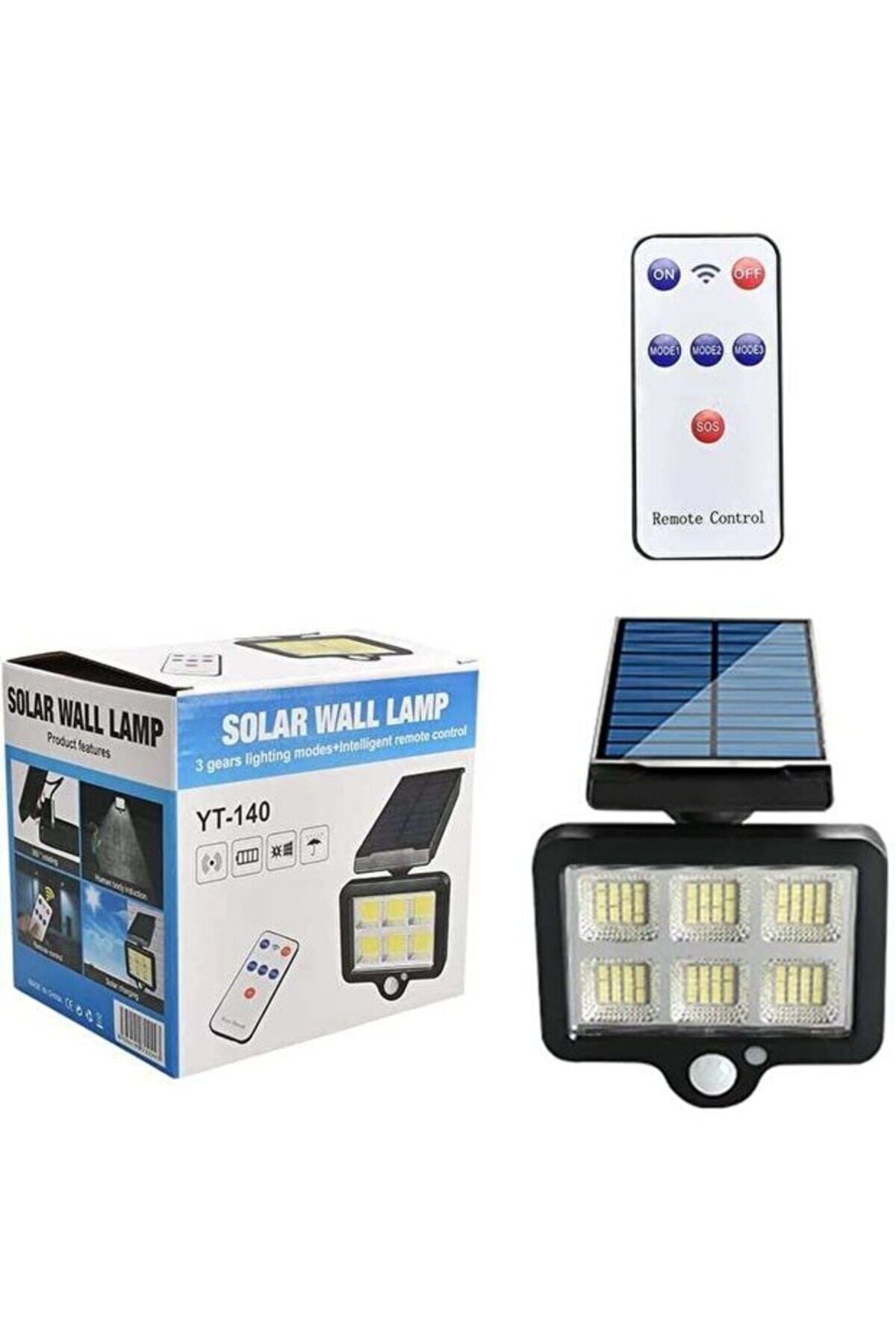 Güneş Enerjili Lamba Led Sokak Dış Ortam Solar Bahçe Aydınlatması