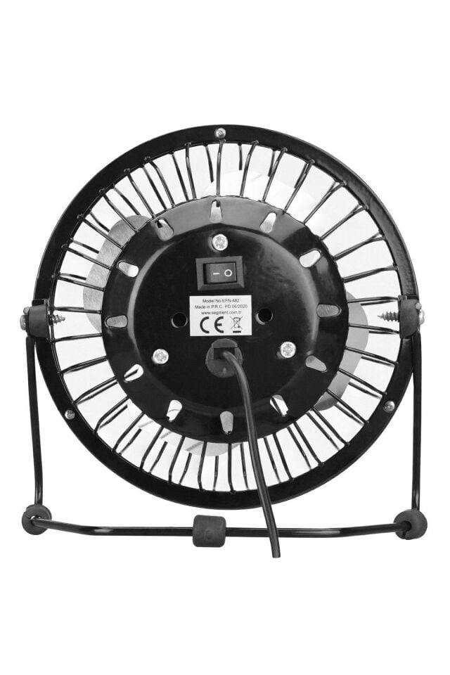 Siyah Masaüstü Metal Siyah Usb Fan Mini Vantilatör