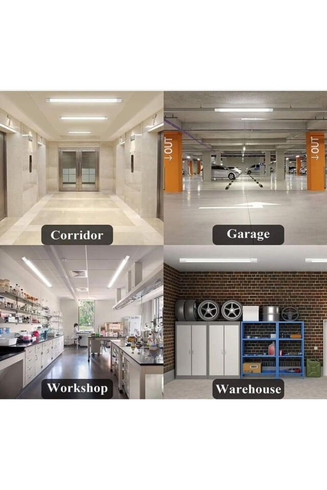 60 Watt 6500 Kelvin 120 Cm Beyaz Işık Ledli Kristal Bant Armatür Tavan Armatürü 2' li Paket BvsKR60_2