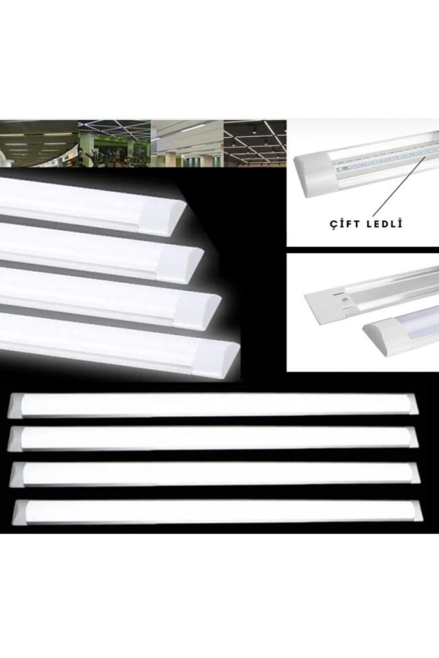 40 Watt Beyaz Işık Yatay Led Bant Armatür Tavan Aydınlatma 120 Cm Led Armatür 2 ' li Paket BvsARM40_1