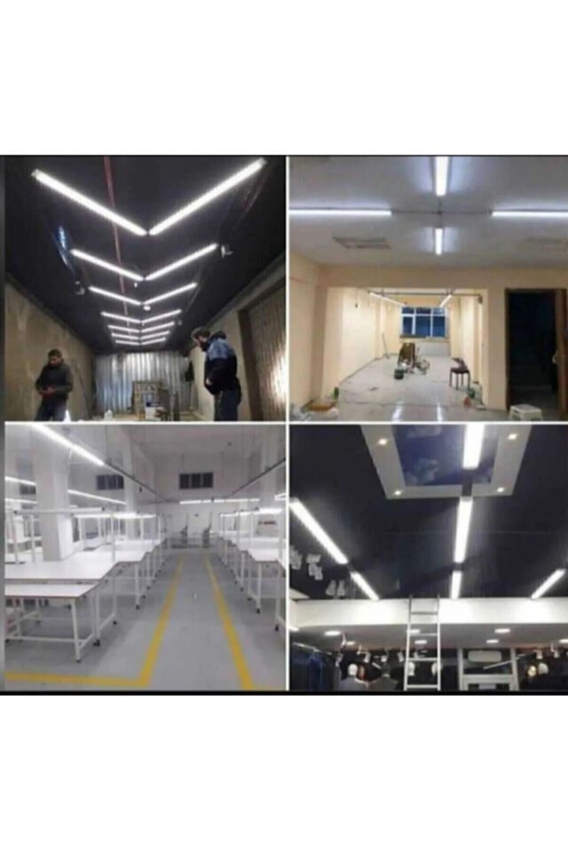 36 Watt Beyaz Işık Yatay Led Bant Armatür Tavan Aydınlatma 120 Cm Led Armatür 2 ' li Paket Bvs36BNTARM_1