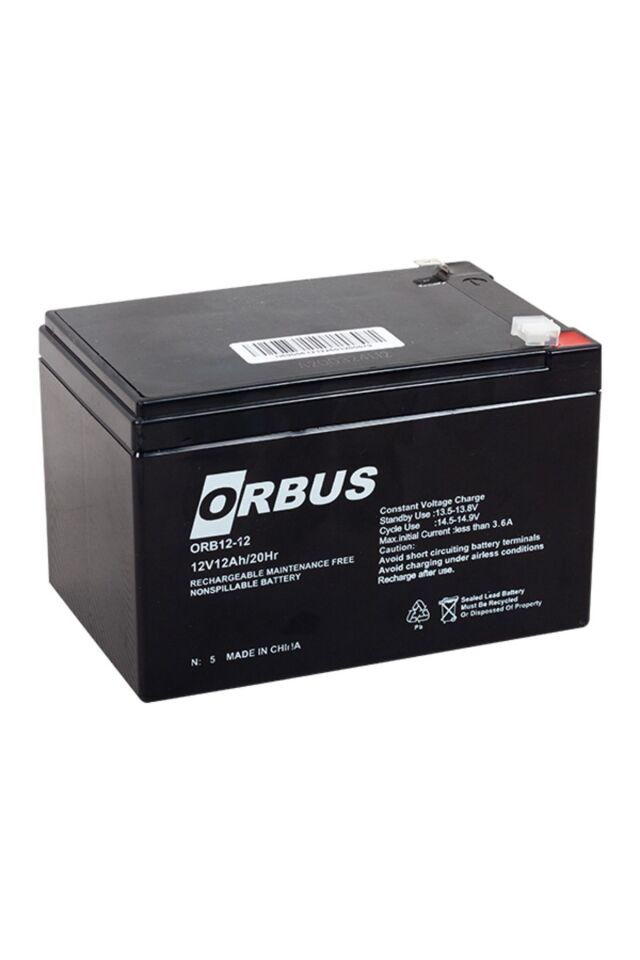 DXT ORBUS ORB12 12 12 VOLT 12 AMPER AKÜ (151 X 98 X 95 MM) D-3105_1