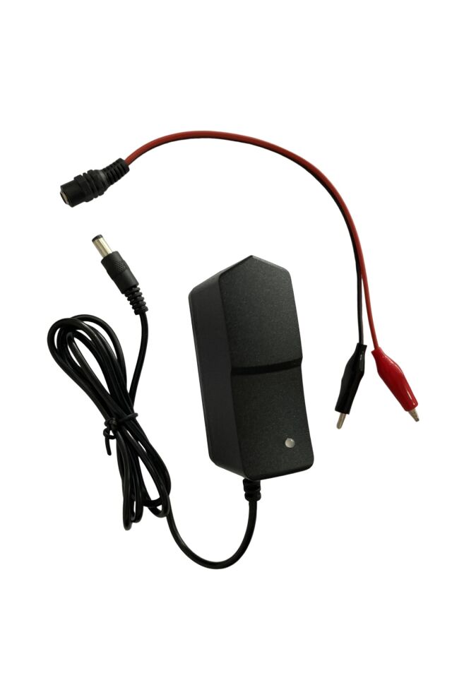 Babyhope 12 Volt Akülü Araba Uyumlu Işık Göstergeli - 12 Volt Akü Uyumlu - Otomatik Kesicili Sarj Siyah