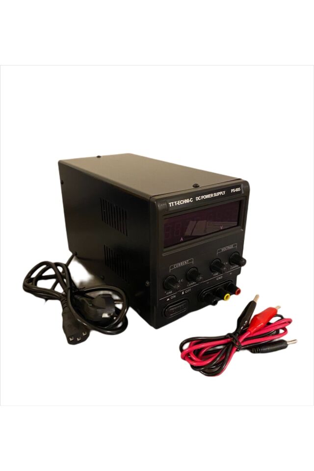Tt Tech Ps-605d 60v 5a Ayarlanabilir Dc Güç Kaynağı siyah