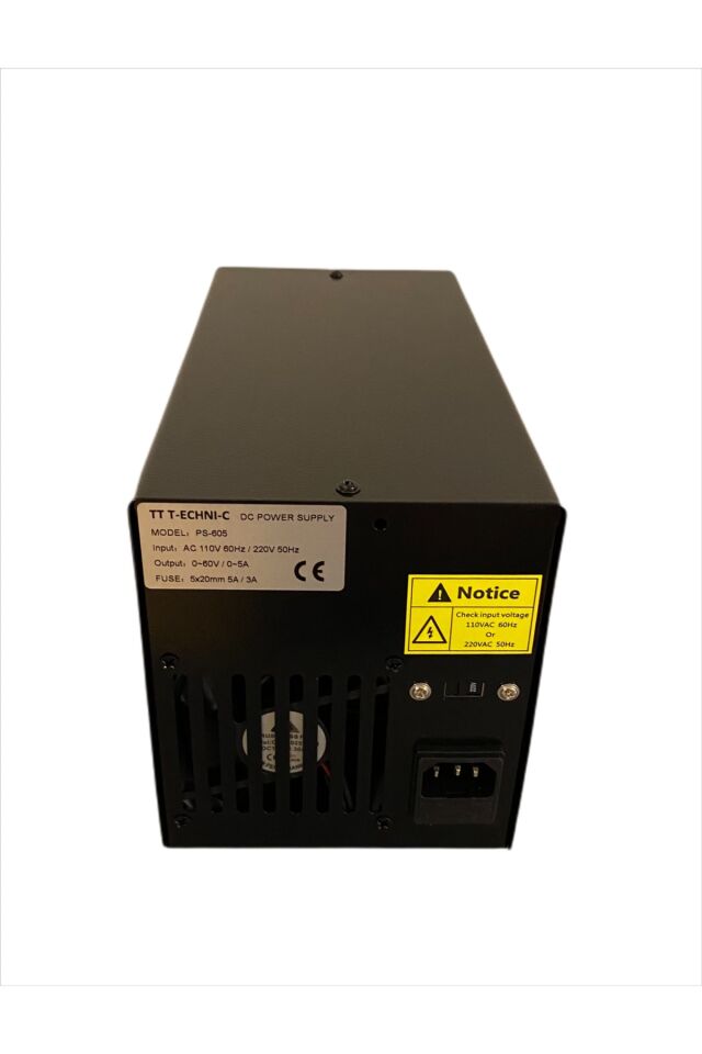 Tt Tech Ps-605d 60v 5a Ayarlanabilir Dc Güç Kaynağı siyah