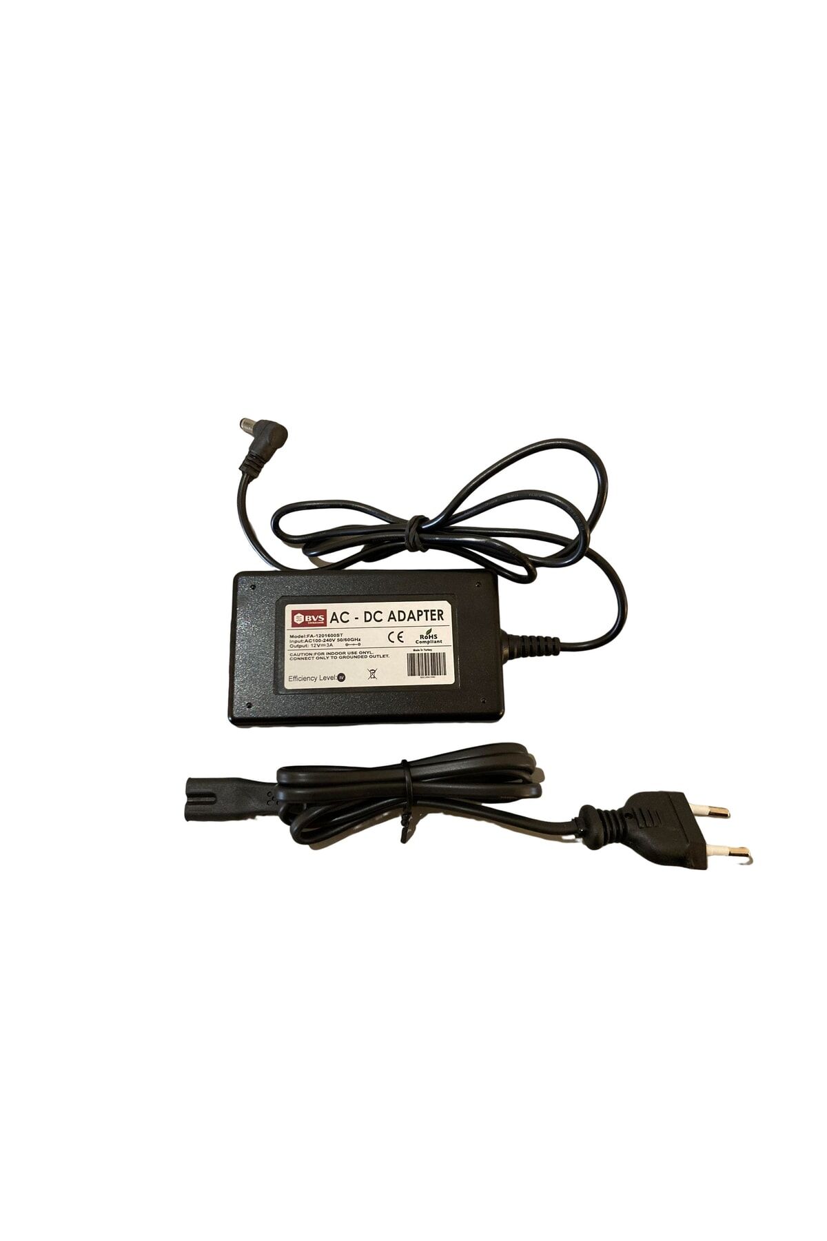 12 Volt T 3 Amper Dvr Kayıt Cihazı Adaptörü - 12v 3a Adaptör Kamera Adaptörü Standart Jack Uç Siyah