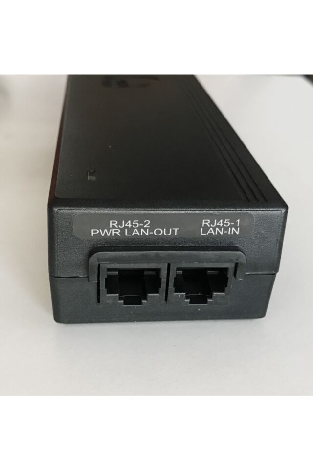 48 Volt Poe Switch Adaptör 48v Poe Ethernet Adaptör Poe Adaptör Siyah