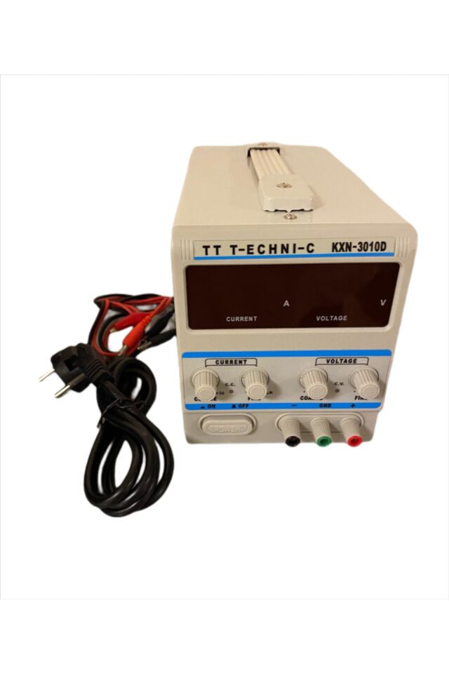 Tt Technıc Kxn3010d 0-30v 10a Ayarlı Güç Kaynağı 30 Volt 10 Amper Ayarlanabilir Beyaz