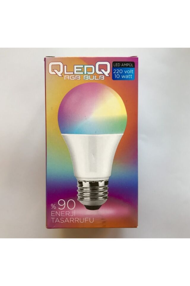 Rgb Ampül 10 Watt Uzaktan Kumandalı E27 Duy Renk Değiştirebilen Rgb Ampul RGB